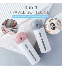 4 in 1 Travel Refillable Cosmetic Containers Dispenser Bottle Set